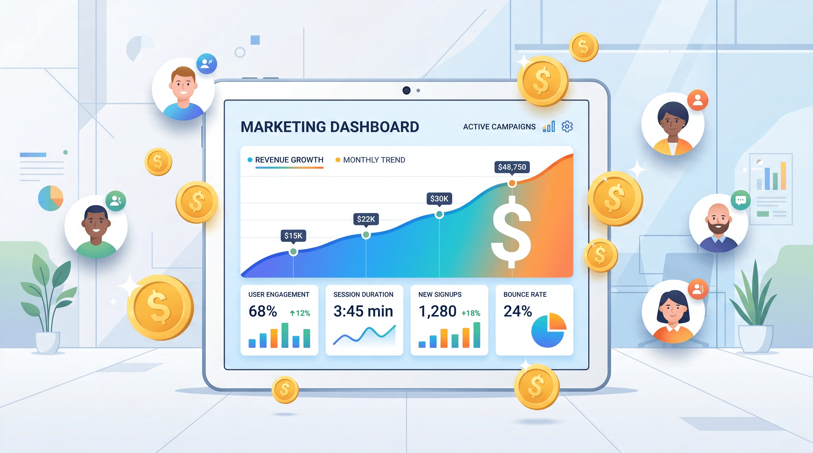 How to Turn Social Media Followers Into Revenue — illustration