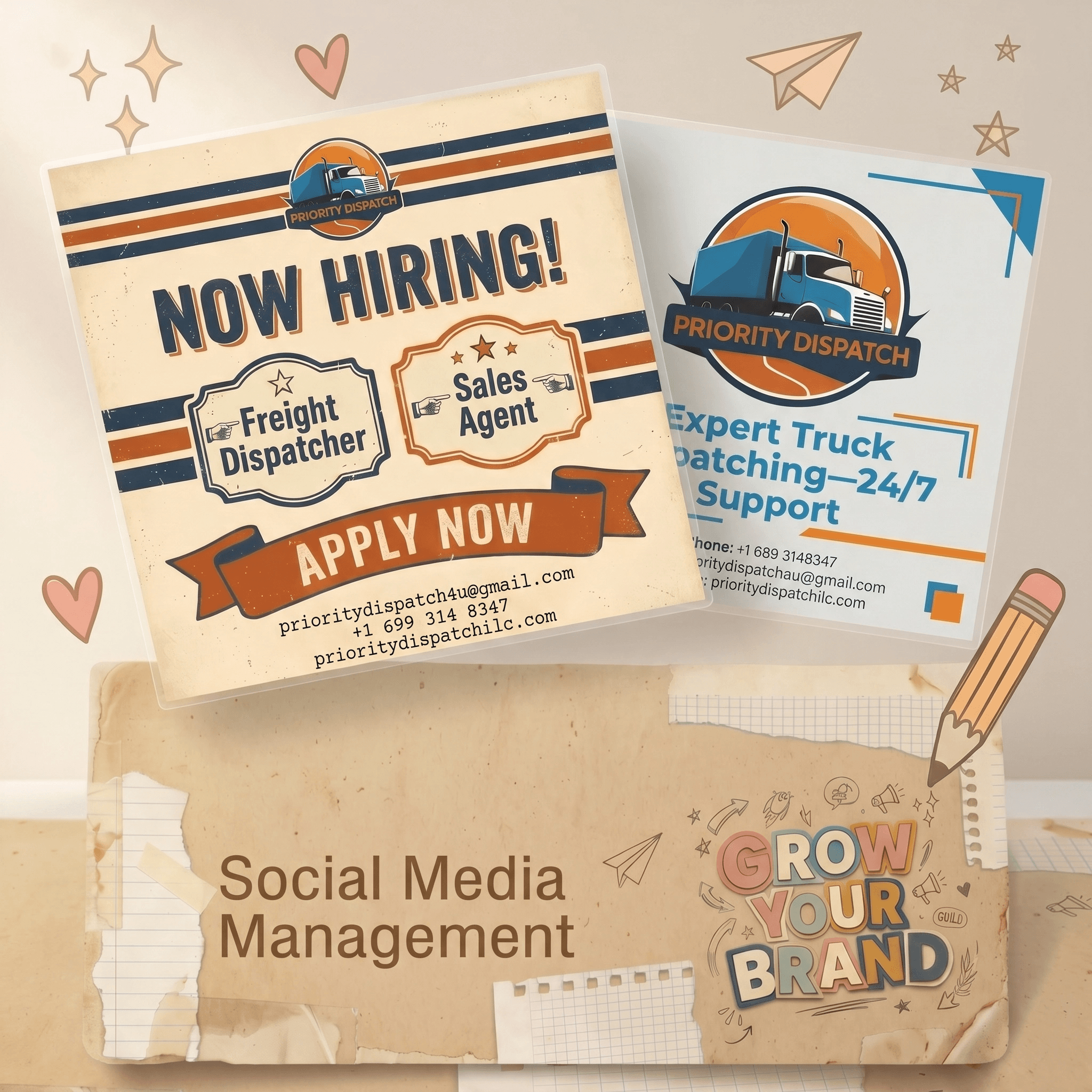 Social Media Management — PriorityDispatch LLC