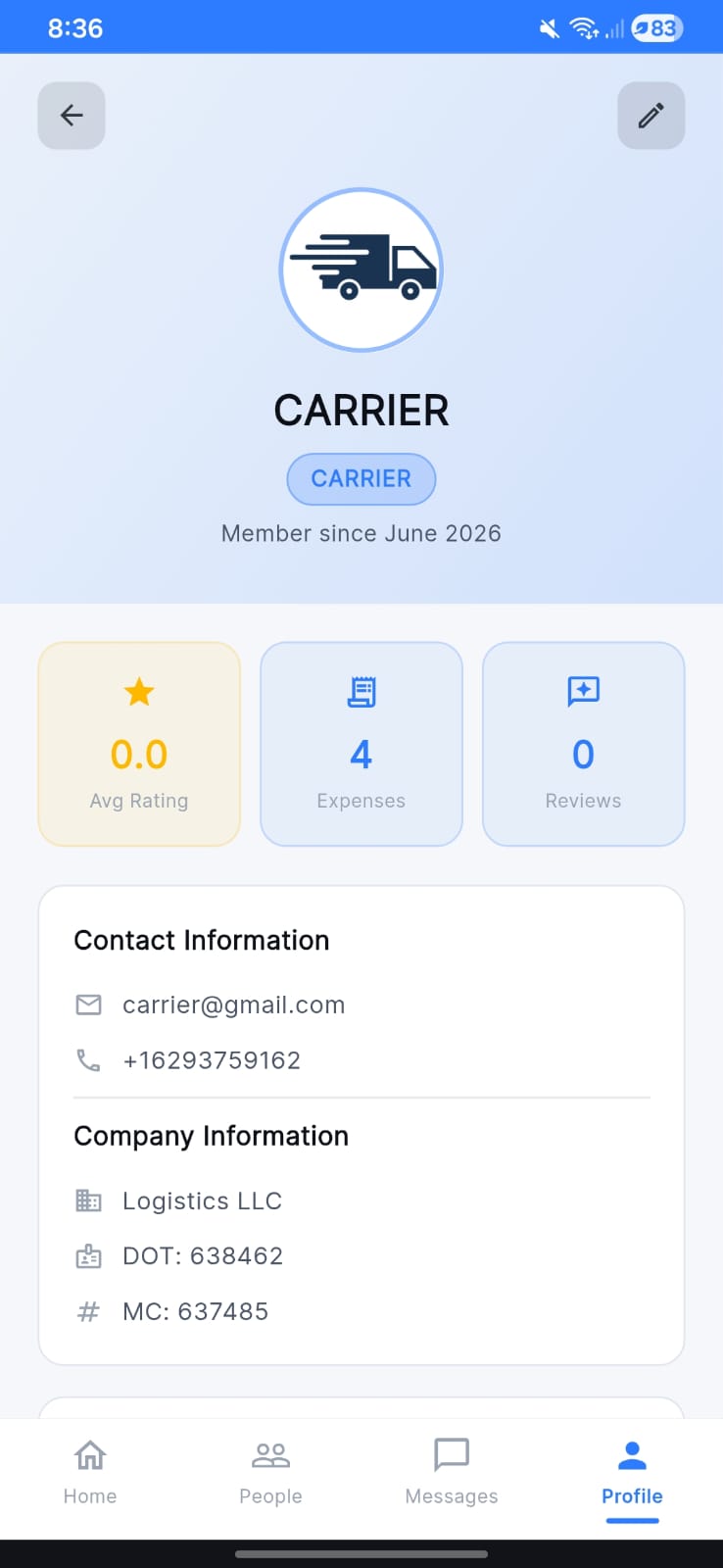 Profile Setup